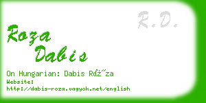 roza dabis business card